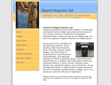 Tablet Screenshot of elegantdraperies.com